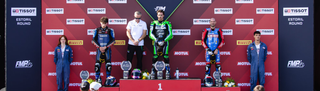 Sei giri per vincere. Tre componenti per il controllo. Accossato e Kawasaki trionfano a Estoril nel WorldSSP 2026