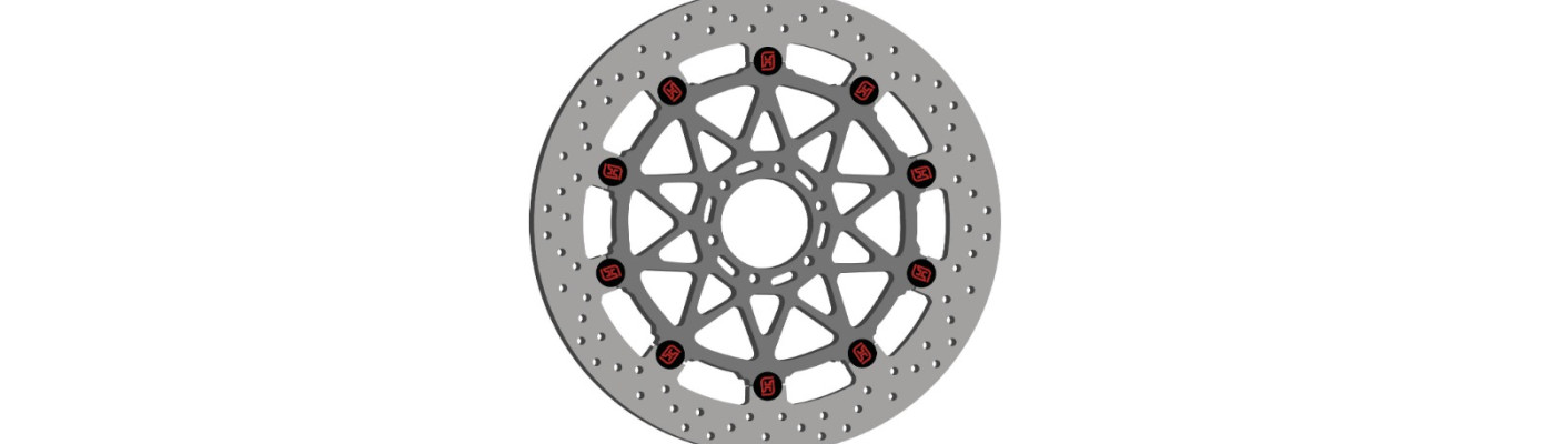 Motorcycle brake discs produced by Accossato