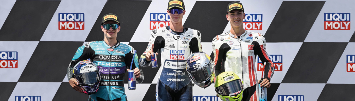 Luca Lunetta was on fire during moto3 german gp